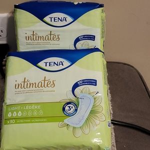 2x Tena Pads 30ct Light Pads
